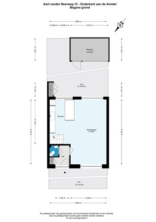 Floorplan - Aart van der Neerweg 12, 1191 EE Ouderkerk aan de Amstel